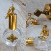 N6384 Vaporisateur de parfum de sac - atomiseur parfum verre et métal doré - Accessoires Atomiseurs en ligne Ninanina