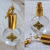 N6384g Vaporisateur de parfum de sac - atomiseur parfum verre et métal doré - Accessoires Atomiseurs en ligne Ninanina