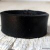 N6447 - Bague cuir femme et homme artisanale noire - Bijoux Bagues en ligne Ninanina