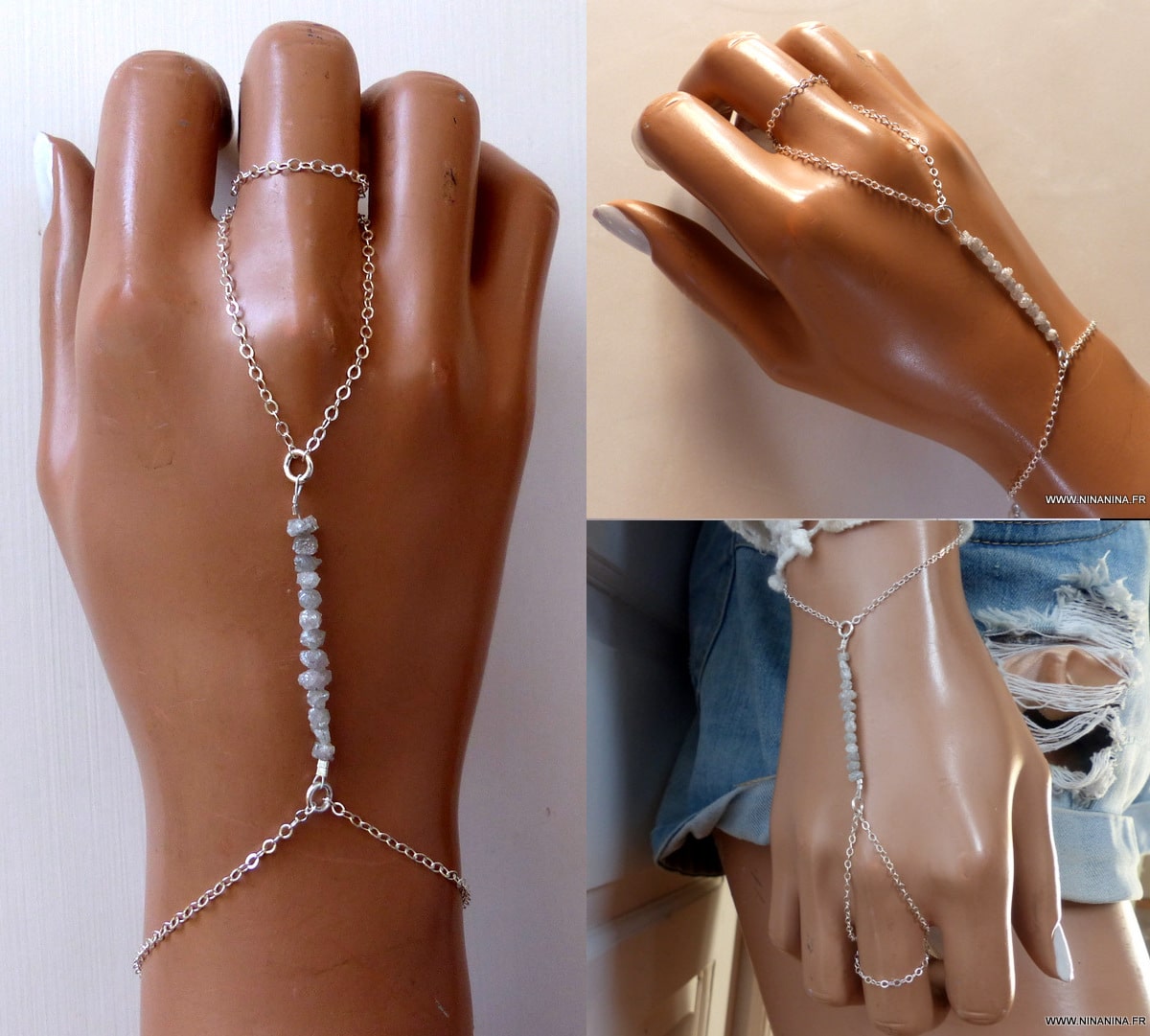 La pureté de ce bracelet cuir blanc personnalisé vous fera craquer