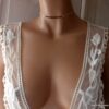 N6469d - Collier diamant noir femme chaine argent 925 - Bijoux Colliers en ligne Ninanina