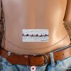 N6490f chaine de taille pierres améthyste pierre de naissance février - Bijoux améthyste en ligne Ninanina