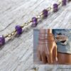 N6492a Bracelet améthyste femme pierre de naissance février - Bijoux améthyste en ligne Ninanina