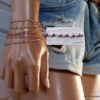 N6492c Bracelet améthyste femme pierre de naissance février - Bijoux améthyste en ligne Ninanina