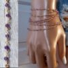N6492e Bracelet améthyste femme pierre de naissance février - Bijoux améthyste en ligne Ninanina