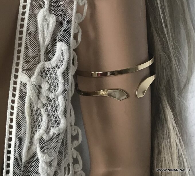 N6614a Bracelet bras doré - bracelet de bras égyptien - Bijoux Bracelets en ligne Ninanina