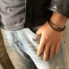 N6818h Bracelet double tour cuir femme ou homme fermoir aimanté - Bijoux Bracelets en ligne Ninanina