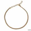 N7178c Chaine de cheville maille gourmette laiton Plaqué Or - Bijoux Bracelets en ligne Ninanina