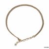 N7178h Chaine de cheville maille gourmette laiton Plaqué Or - Bijoux Bracelets en ligne Ninanina