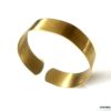 N7205a Bracelet de cheville large tribal laiton doré pour femme - Bijoux de pîed en ligne Ninanina