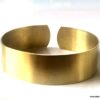 N7205d Bracelet de cheville large tribal laiton doré pour femme - Bijoux de pîed en ligne Ninanina