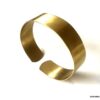 N7205j Bracelet de cheville large tribal laiton doré pour femme - Bijoux de pîed en ligne Ninanina