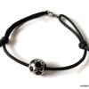 N7278 Bracelet ballon de foot acier inoxydable cordon réglable - Bijoux Bracelets en ligne Ninanina