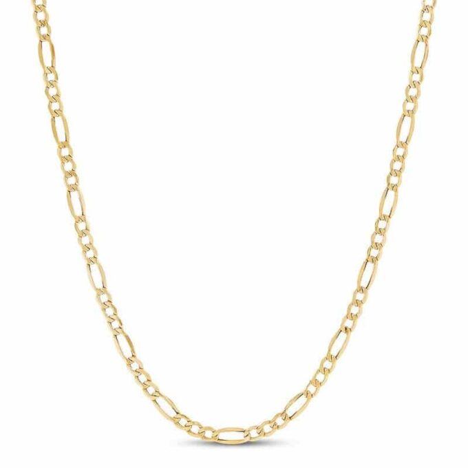 N7300a Chaine figaro Acier inoxydable doré homme 50 cm - Bijoux Colliers hommes en ligne Ninanina