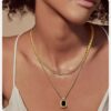 N7300c Chaine figaro Acier inoxydable doré homme 50 cm - Bijoux Colliers hommes en ligne Ninanina