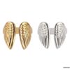 N7438b Bague aile d'ange Acier inoxydable argent ajustable - Bijoux Bague en ligne Ninanina