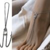 N794g Chainette de pied Acier inoxydable argent - bijou femme - Bijoux de pied en ligne Ninanina
