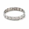 N7970 Bracelet Homme Acier inoxydable maillons rectangles - Bijoux Bracelets en ligne Ninanina