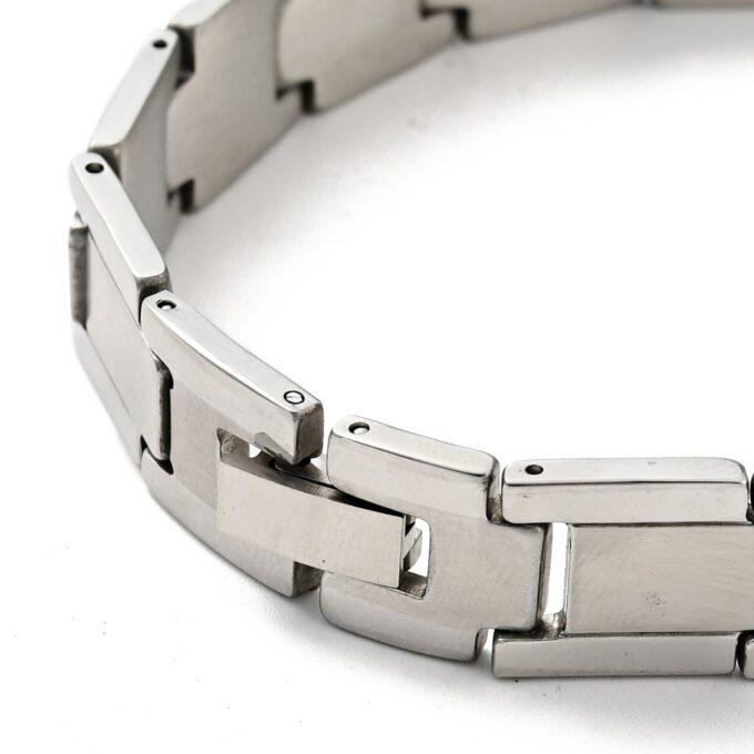 N7970B Bracelet Homme Acier inoxydable maillons rectangles - Bijoux Bracelets en ligne Ninanina