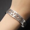 N8001D Bracelet Triskel Manchette acier inoxydable homme - Bijoux Bracelets en ligne Ninanina