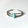 N8090f Bague de pied Acier inxoxydable et howlite turquoise - Bijoux Bagues en ligne Ninanina