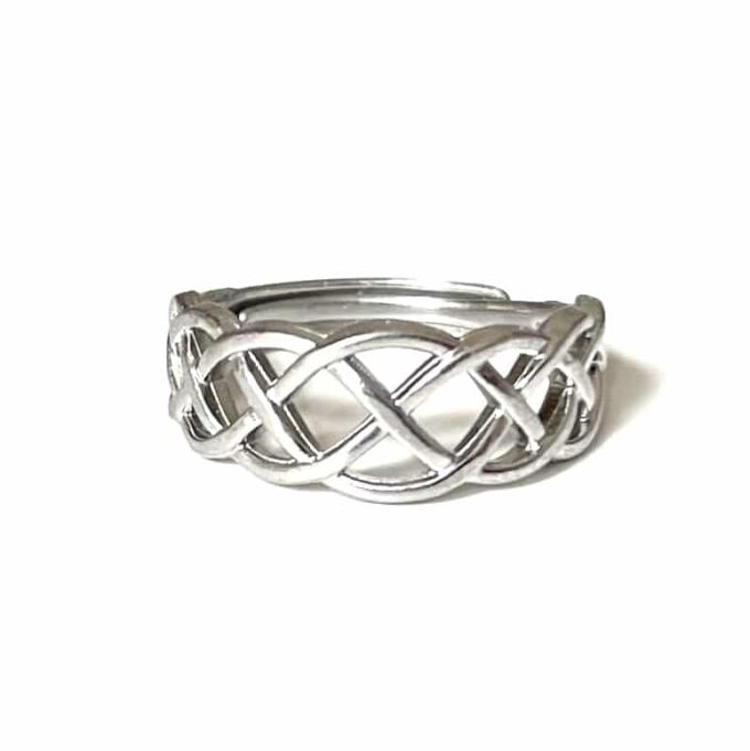 N8100 Bague de pied homme réglable acier inoxydable tressé - Bijoux Bagues Hommes en ligne Ninanina