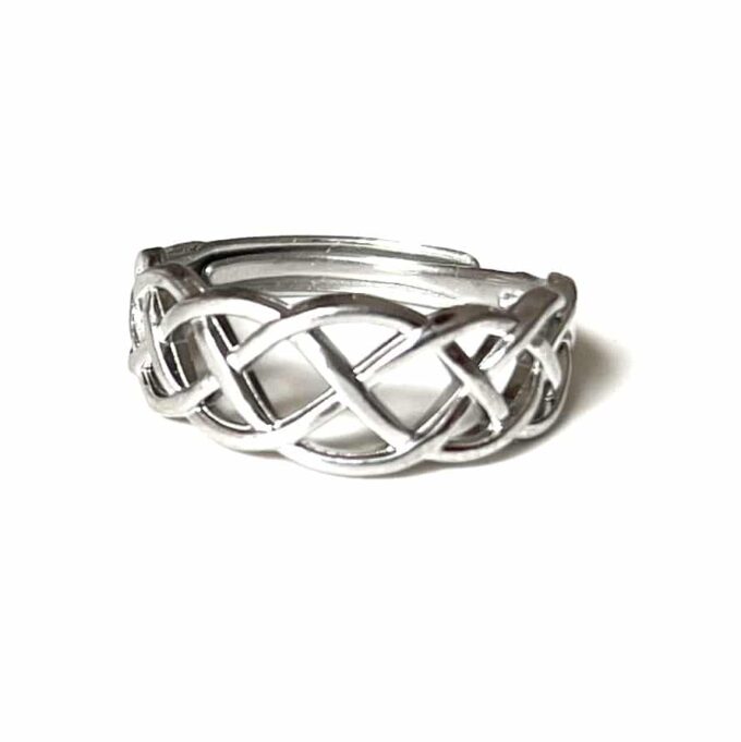 N8100d Bague de pied homme réglable acier inoxydable tressé - Bijoux Bagues Hommes en ligne Ninanina