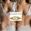 N8226 Collier Infini Or Laminé Gold Filled 14k Sautoir Femme - Bijoux Colliers femmes en ligne Ninanina Collier infini en or laminé 14k, sautoir femme fait main en France, signé Ninanina portée en collier court, collier long ou chaine de taille