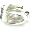 N833ter bague ajustable multi rangs plaqué argent