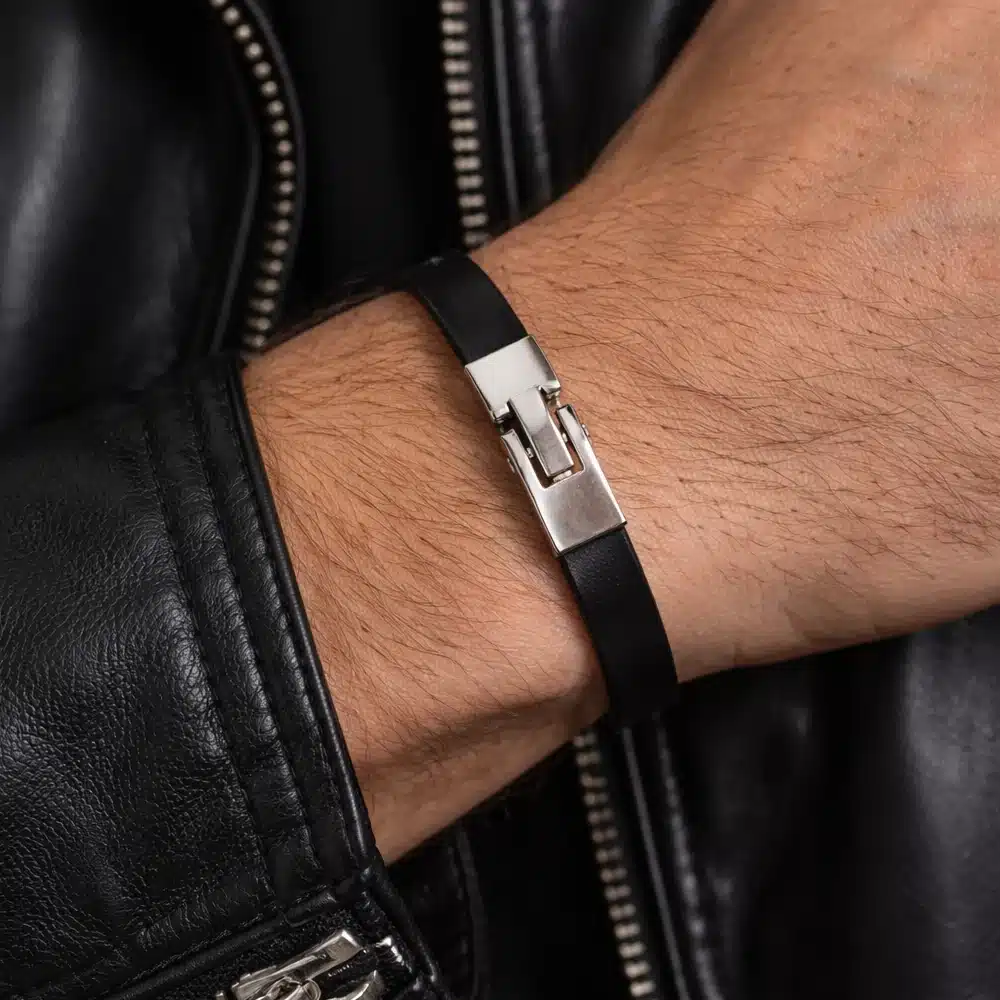 Bracelet Homme Luxe Cuir De En Forme D'infini – Bijoux De Lune