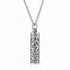 N8646-4730g Collier Pendentif urne funéraire Acier Inoxydable Argenté - Collier artisanal - Bijoux colliers funéraires en ligne Ninanina