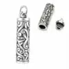 N8647-4943 Pendentif urne funéraire Acier Inoxydable Argenté - Bijoux pendentifs funéraires en ligne Ninanina