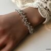 N920a Bracelet petites perles plaqué Argent pour femme - Bijoux Bracelets en ligne Ninanina