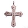 N6507a Pendentif croix femme diamant argent noir - Bijoux Pendentifs en ligne Ninanina