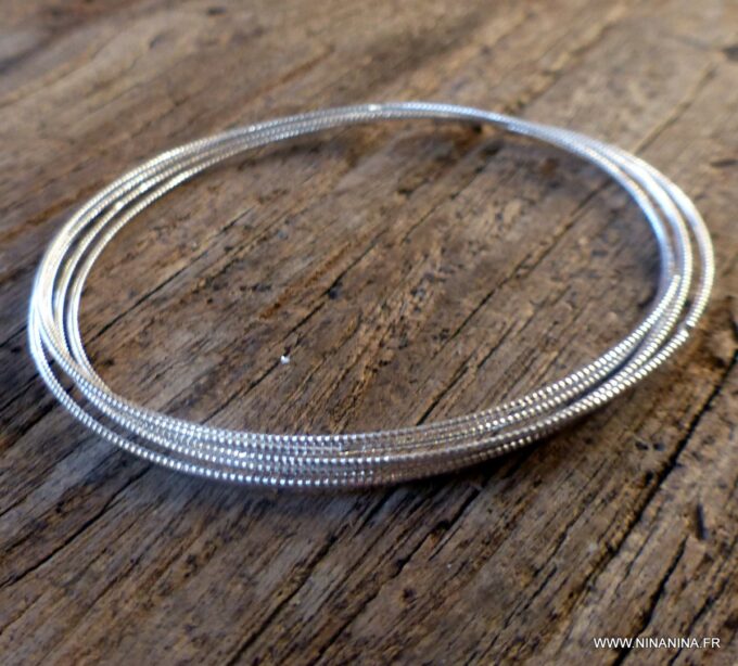 Bracelet Anneaux En Argent Massif 925 - Neuf Avec étiquettes - Bijou Poinçonné