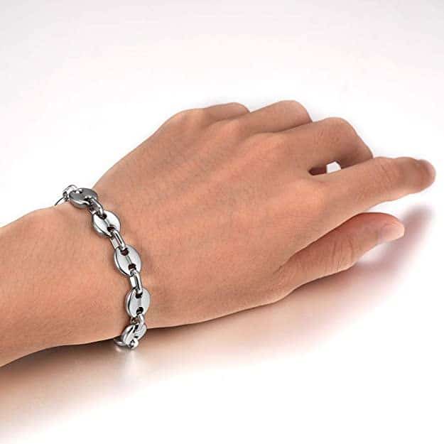 Bracelet grain de cafe or plaqué pour homme - Ninanina