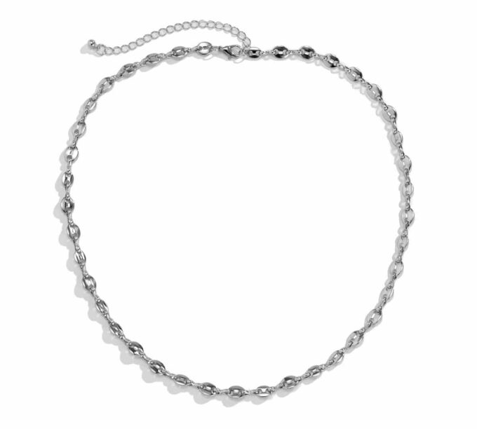 N6578c Chaine grain de café femme Acier chirurgical doré -collier or - Bijoux Colliers en ligne Ninanina