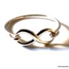 N6584b Bague infinity argent 925 massif pour femme - Bijoux Bagues en ligne Ninanina