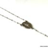 N6590c Chapelet acier inoxydable argenté pour femme - Bijoux Colliers en ligne Ninanina
