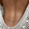 N6589i Chaine de taille acier inoxydable maille satellite pendentif étoile - Bijoux de corps en ligne Ninanina