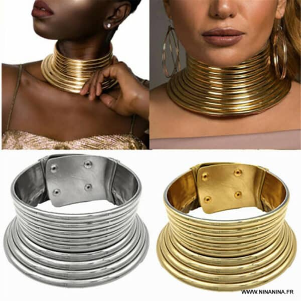 Collier ras de cou doré Skyline - Isabelle Michel