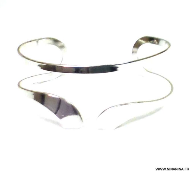 N6615a Bracelet bras égyptien - bracelet de biceps métal argenté - Bijoux Bracelets en ligne Ninanina