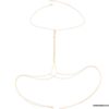 N6633h Harnais chaine de corps acier doré plaqué or - Bijoux Chaines en ligne Ninanina