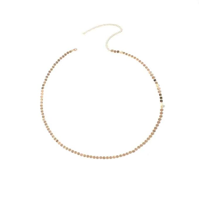 N6635a Chainette tour de taille dorée pour femme acier inoxydable doré - Bijoux de corps en ligne Ninanina