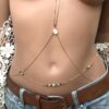 N6658c Chainette taille plaqué or aiguemarine émeraude et zircon bleu - Bijoux Chaines en ligne Ninanina