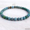 N6673 Bracelet turquoise naturelle perles à facette homme et femme - Bijoux Bracelets en ligne Ninanina