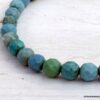 N6673e Bracelet turquoise naturelle perles à facette homme et femme - Bijoux Bracelets en ligne Ninanina