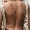 N6676k Chaine de corps or plaqué sur acier inoxydable maille fantaisie - Bijoux de corps en ligne Ninanina