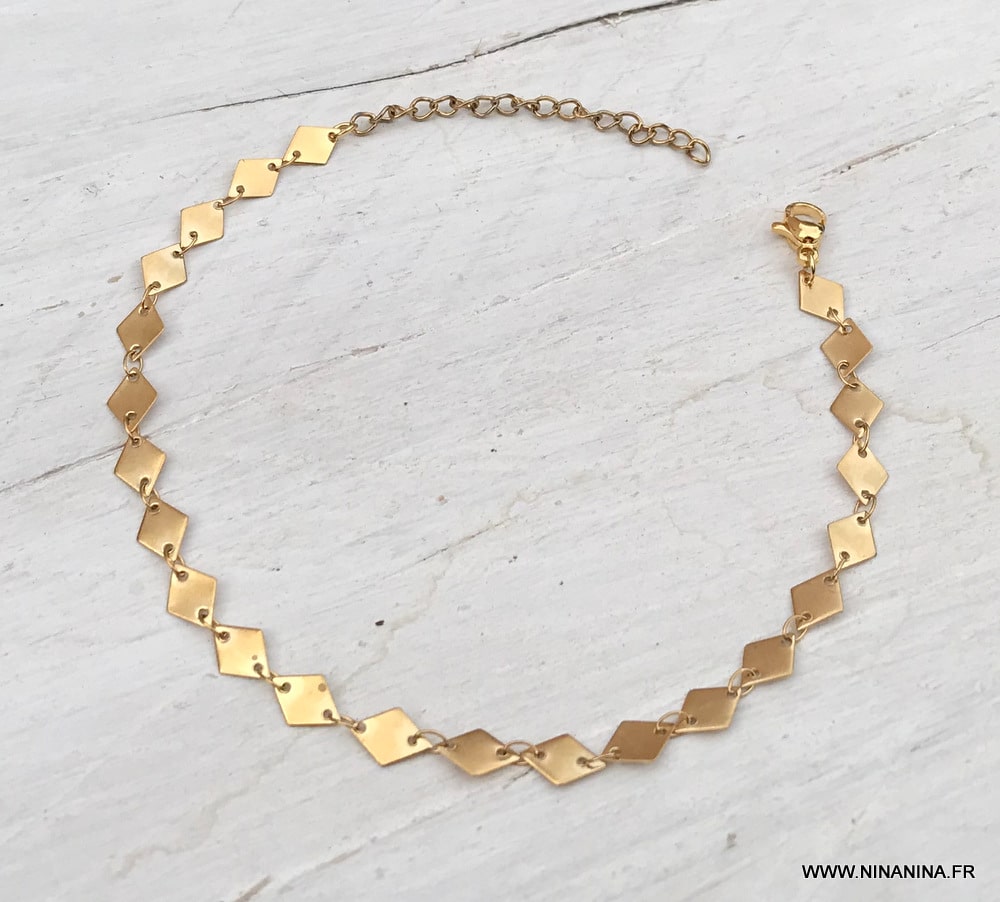 Chaîne Coeur Creux En Acier Inoxydable Plaqué Or - 2 Mètres - Fait Main - Accessoire