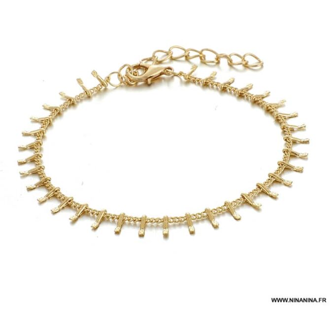 N6699c Ensemble de bracelets femme dorés style boheme chic - Bijoux Bracelets en ligne Ninanina